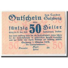 Banknote, Austria, Salzburg Sbg. Land, 50 Heller, N.D, 1919, 1919-10-01