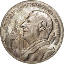 FRANCE, History, French Fifth Republic, Medal, MS(60-62), Silver, 50, 50.00