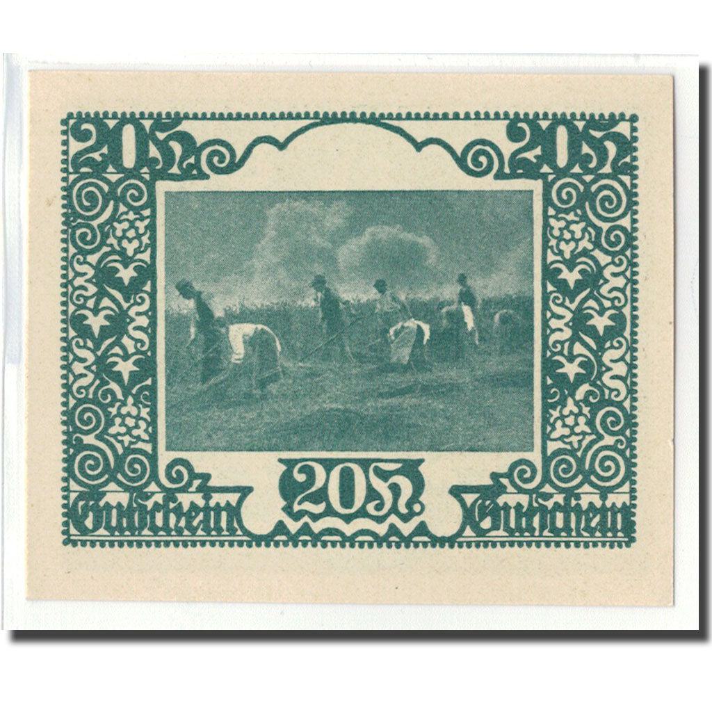 Banknot, Austria, St. Marienkirchen bei Schärding O.Ö. Gemeinde, 20 Heller