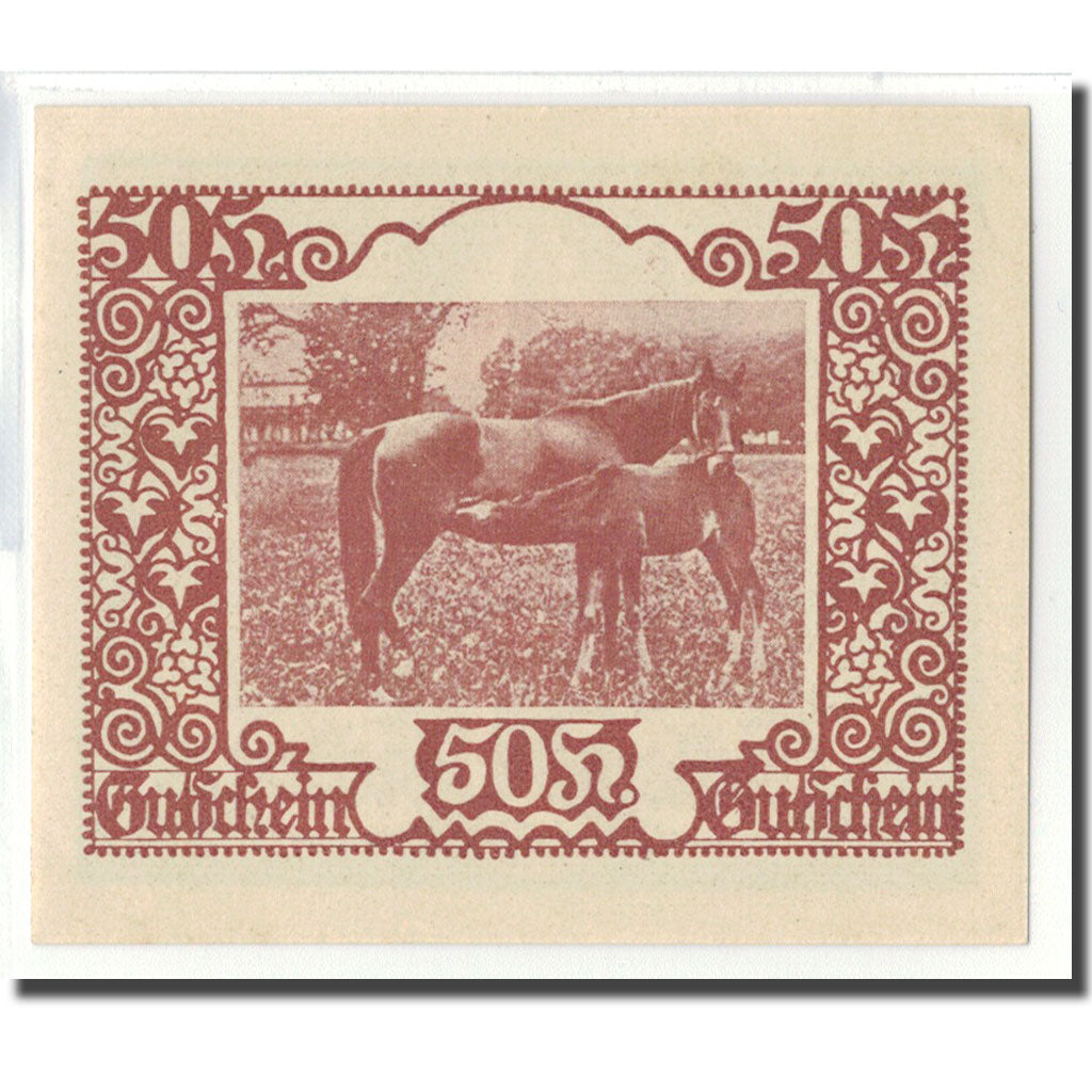 Banknote, Austria, St. Marienkirchen bei Schärding O.Ö. Gemeinde, 50 Heller