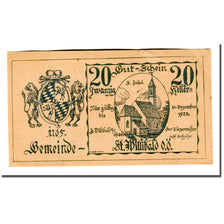 Biljet, Oostenrijk, St. Willibald O.Ö. Gemeinde, 20 Heller, Texte 3, 1920