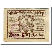 Banknote, Austria, Schörfling am Attersee O.Ö. Marktgemeinde, 10 Heller