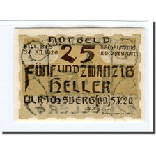 Banknote, Austria, Ulrichsberg, 25 Heller, village 1, 1920, 1920-05-05, UNC(63)