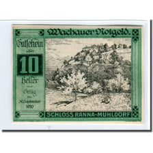 Banknote, Austria, Wachauer Notgeld Schloß Ranna-Mühldorf Gemeinde, 10 Heller