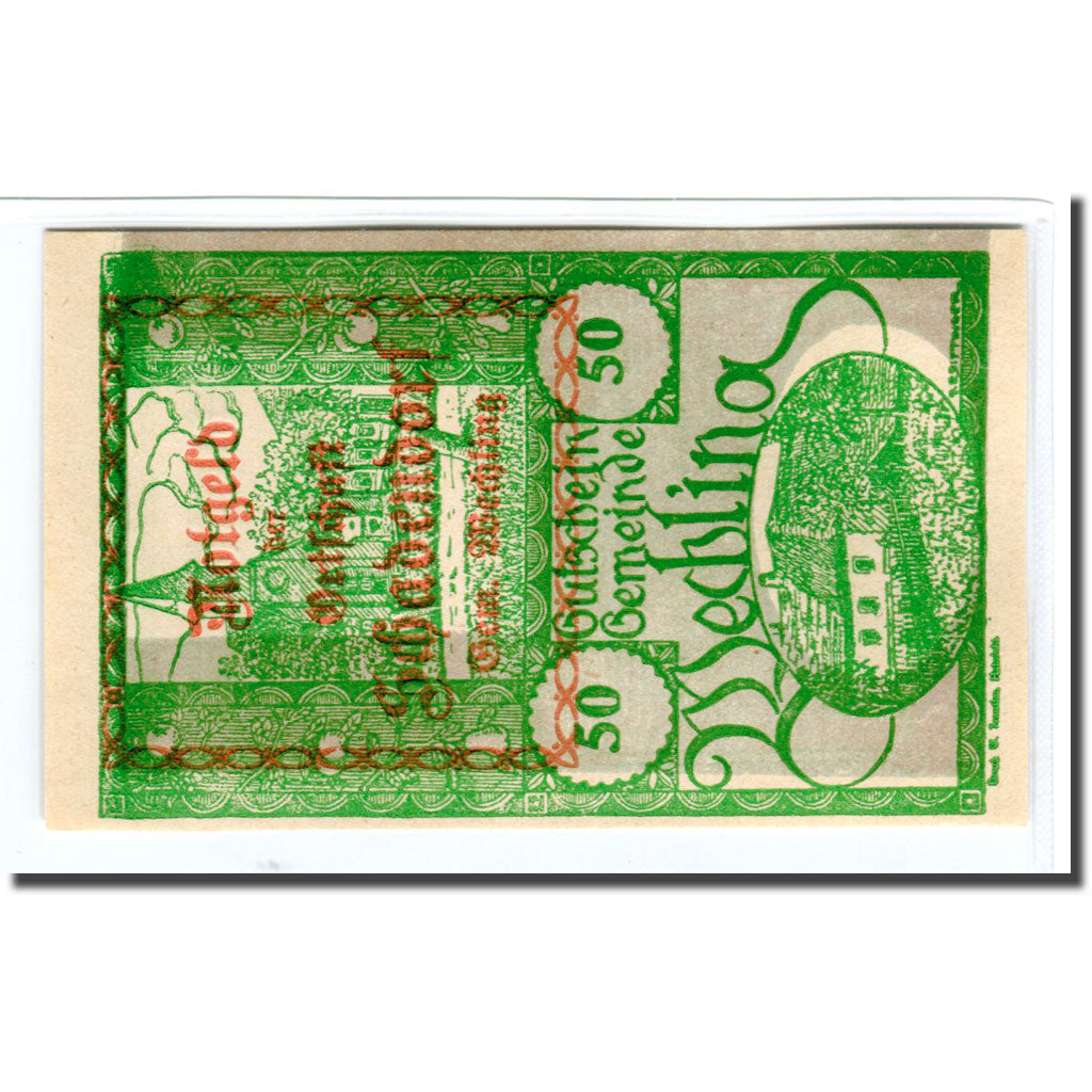 Banknote, Austria, Wechling, 50 Heller, Texte 7, 1920, UNC(63), Mehl:1145a