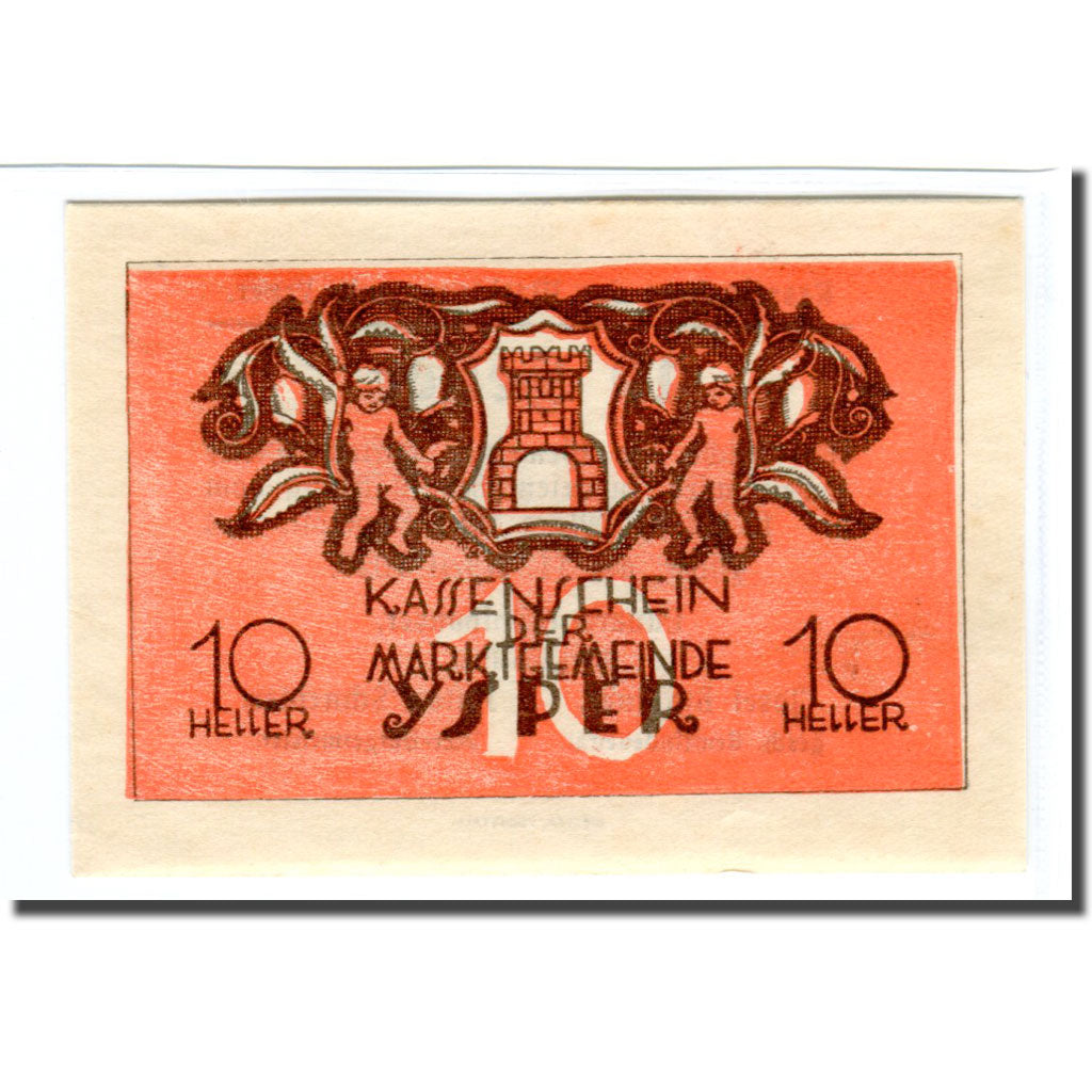 Banknot, Austria, Ysper, 10 Heller, Texte, 1920, 1920-04-11, UNC(63), Mehl:1261a