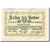 Geldschein, Österreich, Zell an der Pram O.Ö. Gemeinde, 10 Heller, arbre