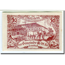 Nota, Áustria, EDT Bei Lambach O.Ö. Gemeinde, 50 Heller, texte 1, 1920