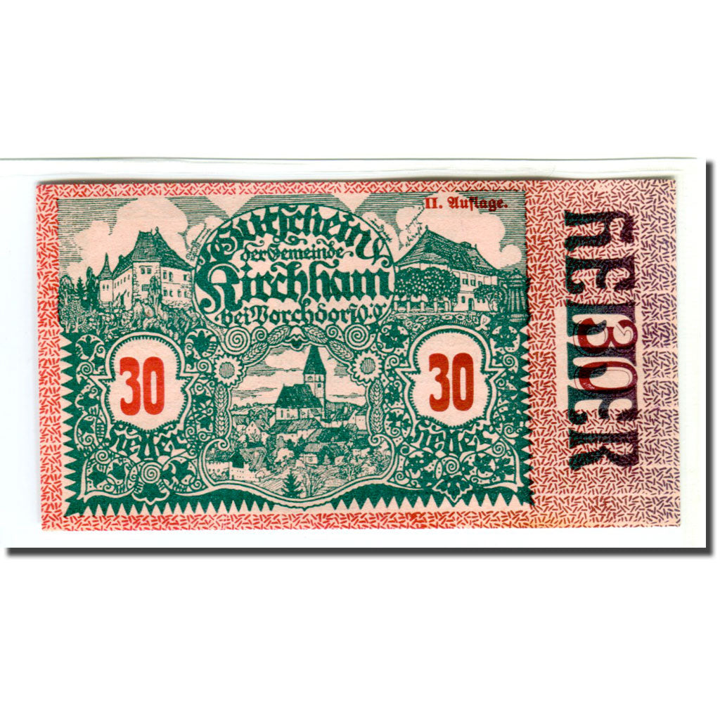 Banknote, Austria, Kirchham, 30 Heller, Texte 4, 1920, 1920-05-09, UNC(63)
