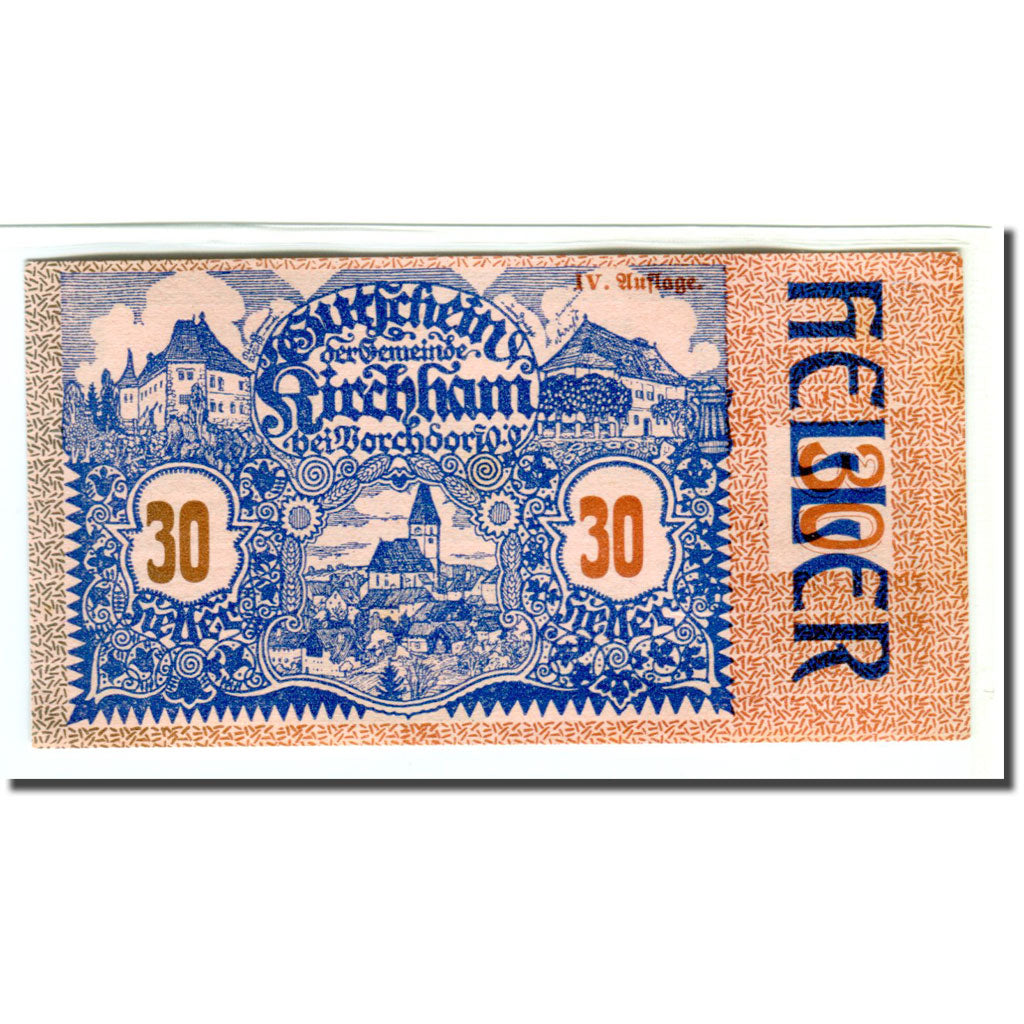 Banknote, Austria, Kirchham, 30 Heller, Texte  5, 1920, 1920-05-09, UNC(63)