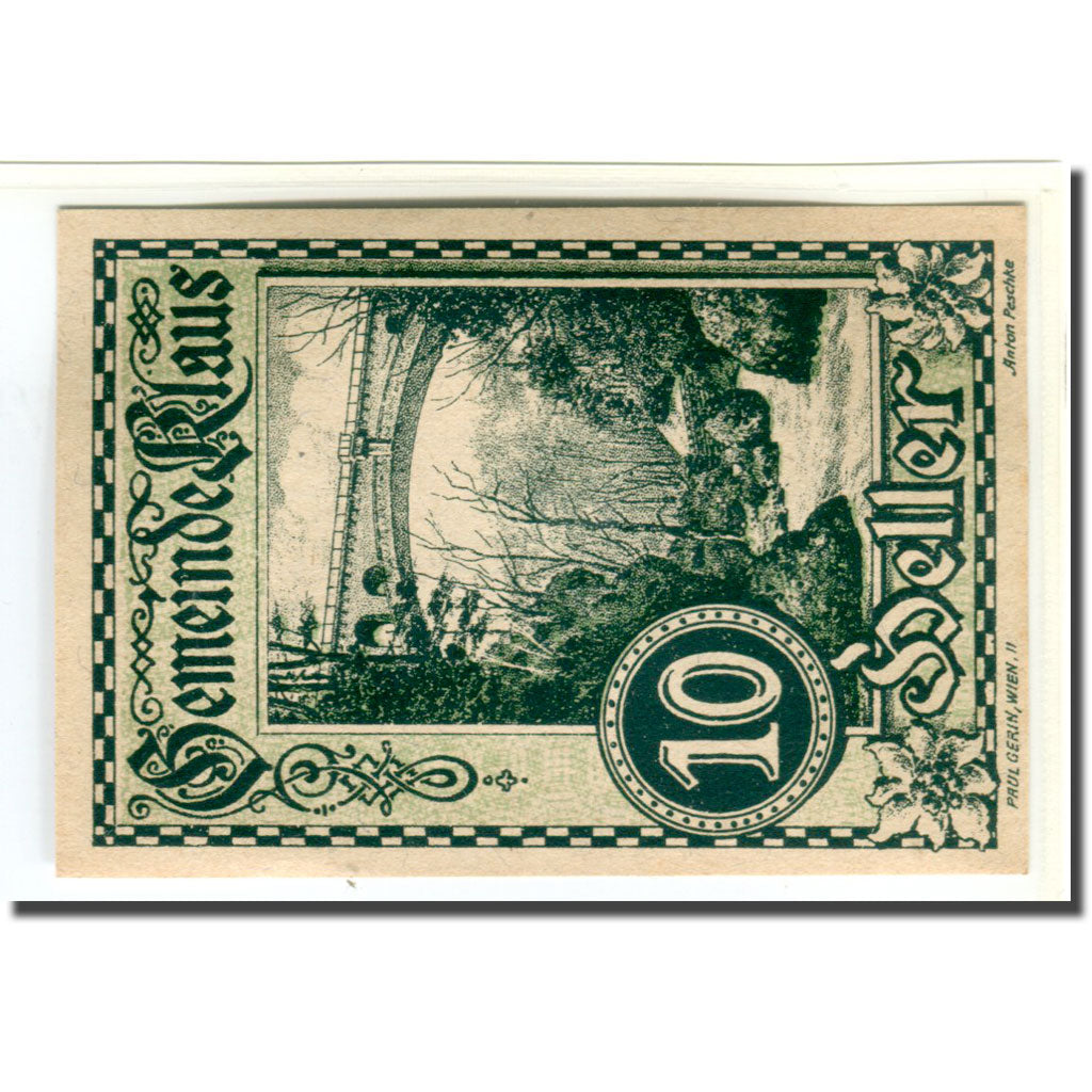Biljet, Oostenrijk, Klaus, 10 Heller, Texte, 1920, 1920-03-27, SPL, Mehl:454Ia