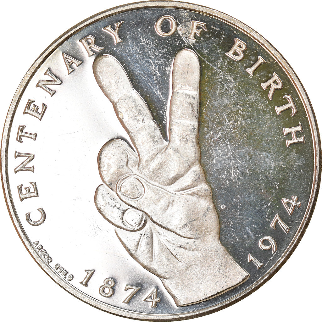 Zwitserland, Medaille, Churchill, Centenary of Birth, Politics, Society, War