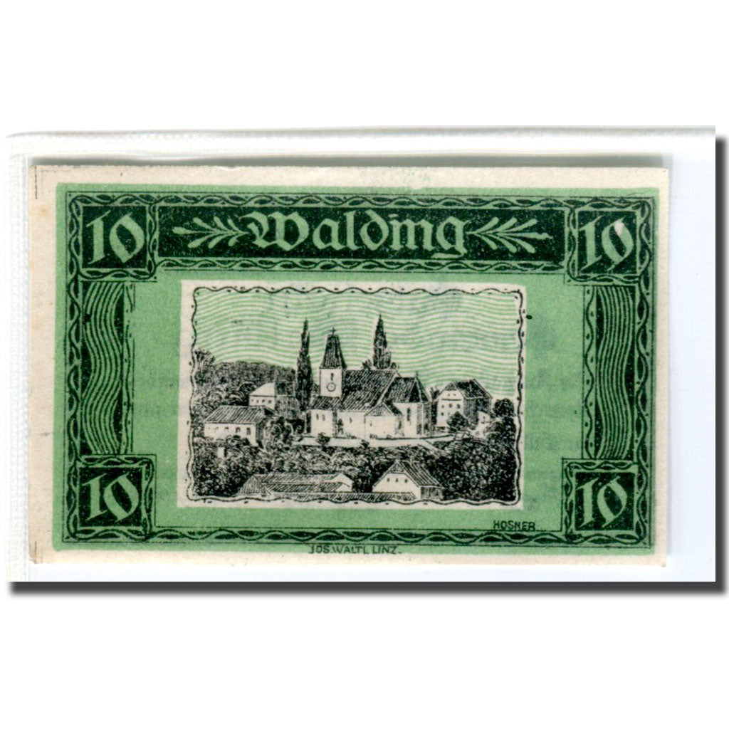 Banknote, Austria, Walding, 10 Heller, paysage, 1920, 1920-04-18, UNC(63)