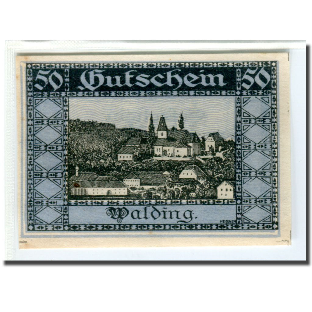 Banknote, Austria, Walding, 50 Heller, paysage 2, 1920, 1920-04-18, UNC(63)