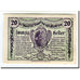 Banknote, Austria, Wang N.Ö. Marktgemeinde, 20 Heller, village, 1920