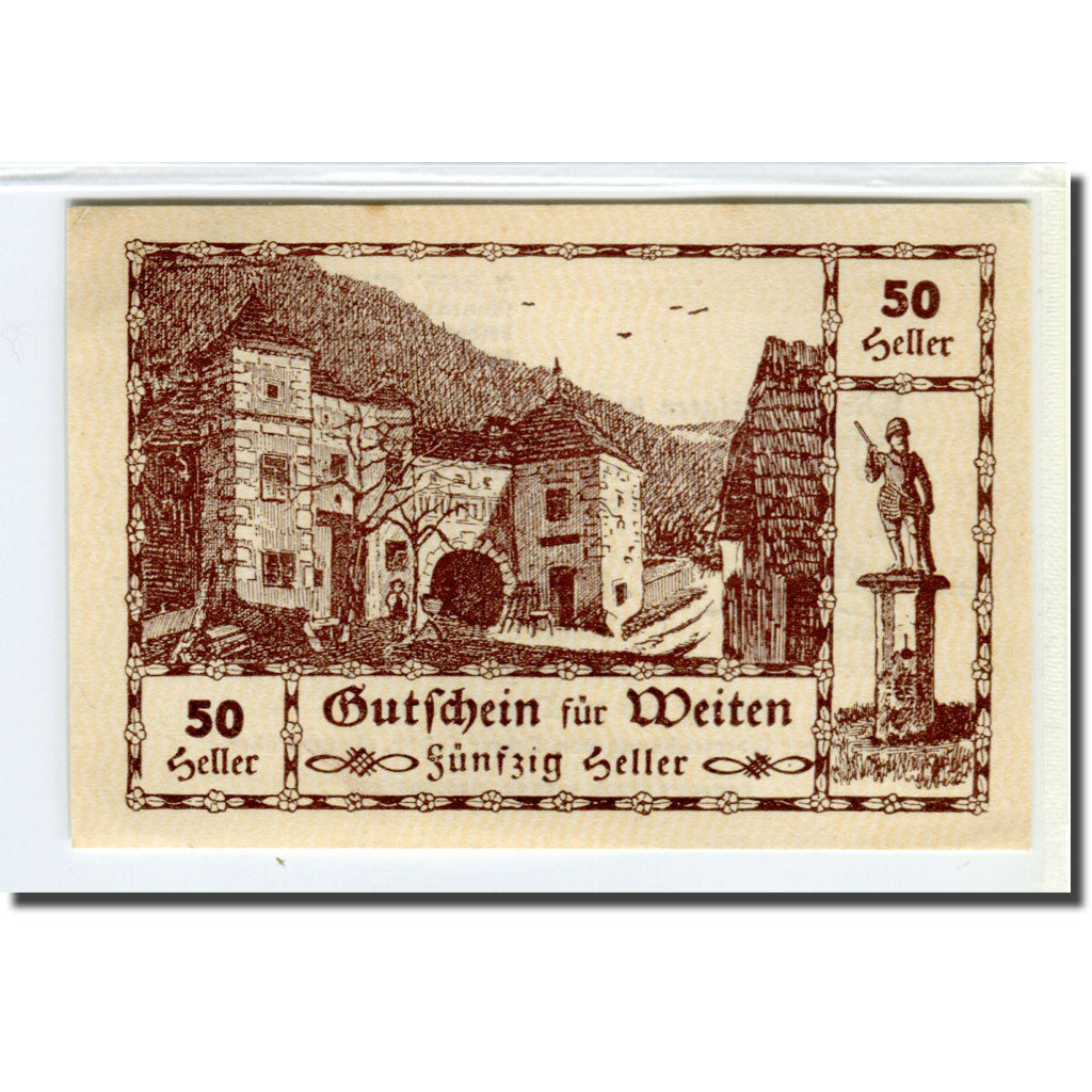 Banknote, Austria, Weiten N.Ö. Prv. Fr. Gruber, Gastwirt, Al. Lehner, Gastwirt