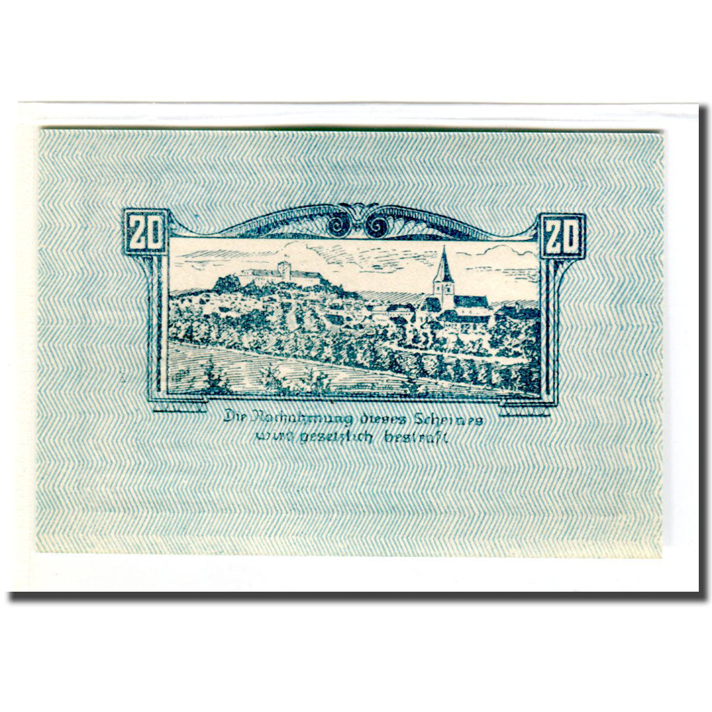 Banknote, Austria, Weitra, 20 Heller, paysage 3, 1920, 1920-05-07, UNC(63)