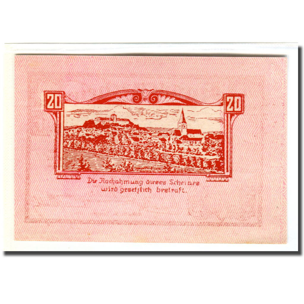 Banknote, Austria, Weitra, 20 Heller, paysage 5, 1920, 1920-05-07, UNC(63)