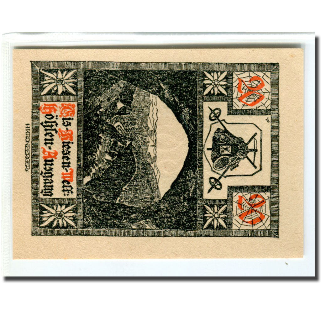 Banknote, Austria, Werfen, 20 Heller, paysage 1, 1920, UNC(63), Mehl:1172