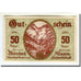 Nota, Áustria, Wörschach Stmk. Gemeinde, 50 Heller, texte 1, 1920, 1920-05-08