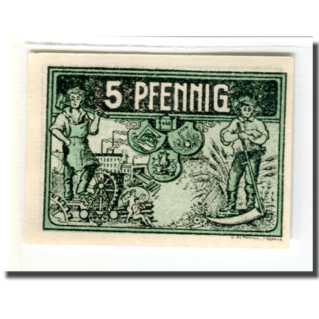 Billet, Allemagne, Triptis, 5 Pfennig, personnage, 1920, 1920-01-01, SPL, Mehl:T