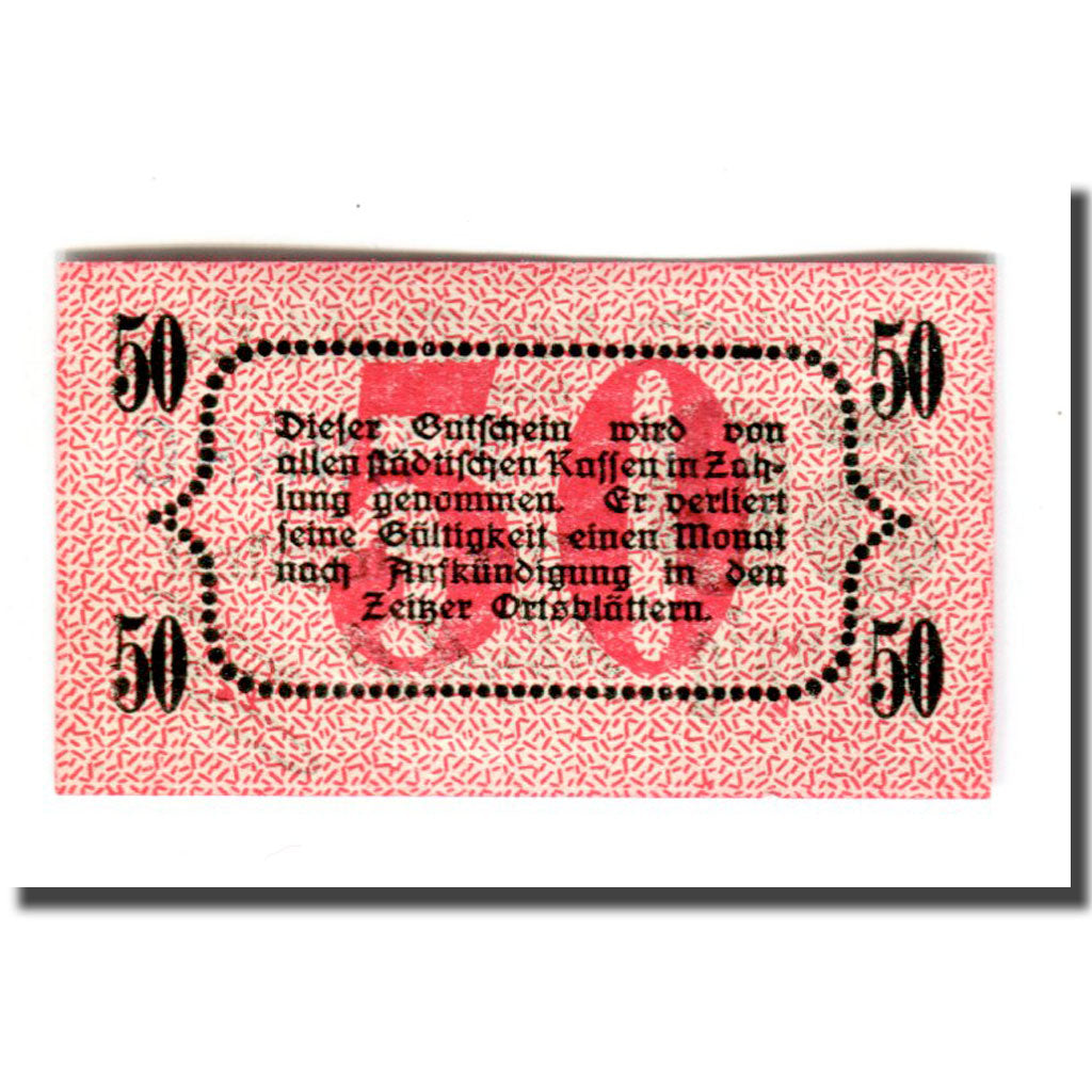 Billet, Allemagne, Zeitz Stadt, 50 Pfennig, valeur faciale, O.D, SPL, Mehl:Z 4.5