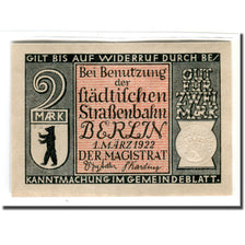 Banconote, Germania, Berlin Stadt, 2 Mark, Tramway 1, 1922, 1922-03-01, SPL