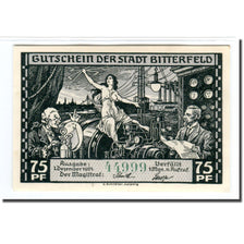 Banconote, Germania, Bitterfeld Stadt, 75 Pfennig, Usine, 1921, 1921-12-01, SPL