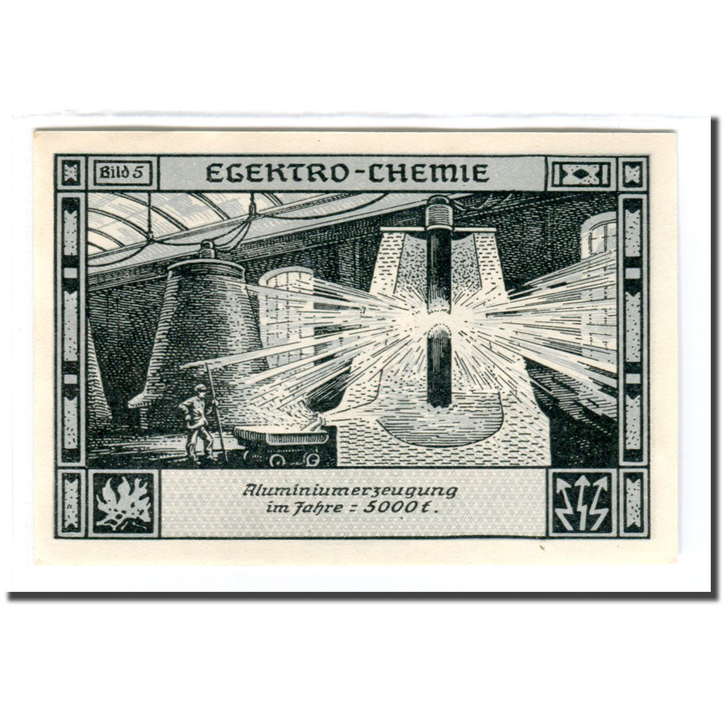 Banconote, Germania, Bitterfeld Stadt, 75 Pfennig, Usine, 1921, 1921-12-01, SPL