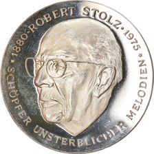 Suiza, medalla, Musique, Robert Stolz, 1975, SC, Plata