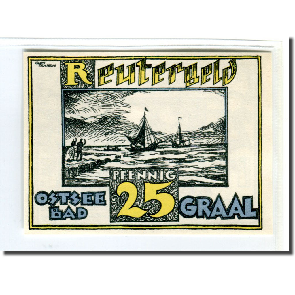 Geldschein, Deutschland, Graal, 25 Pfennig, personnage, 1922, UNZ-, Mehl:459.1