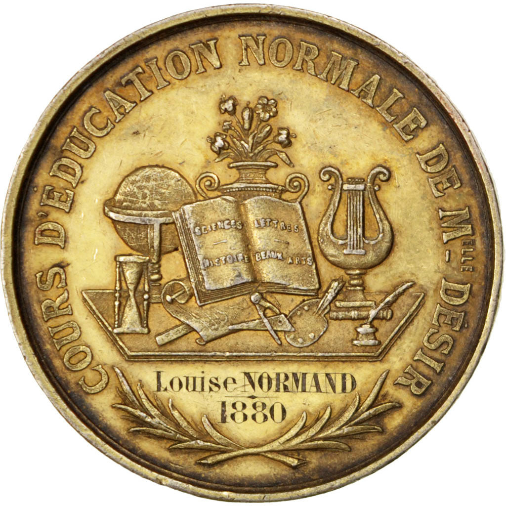 FRANCE, Arts & Culture, French Third Republic, Medal, AU(50-53), Vermeil, 36,...
