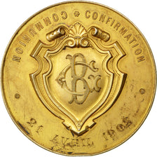 Francia, Medal, French Third Republic, Religions & beliefs, BB+, Vermeil