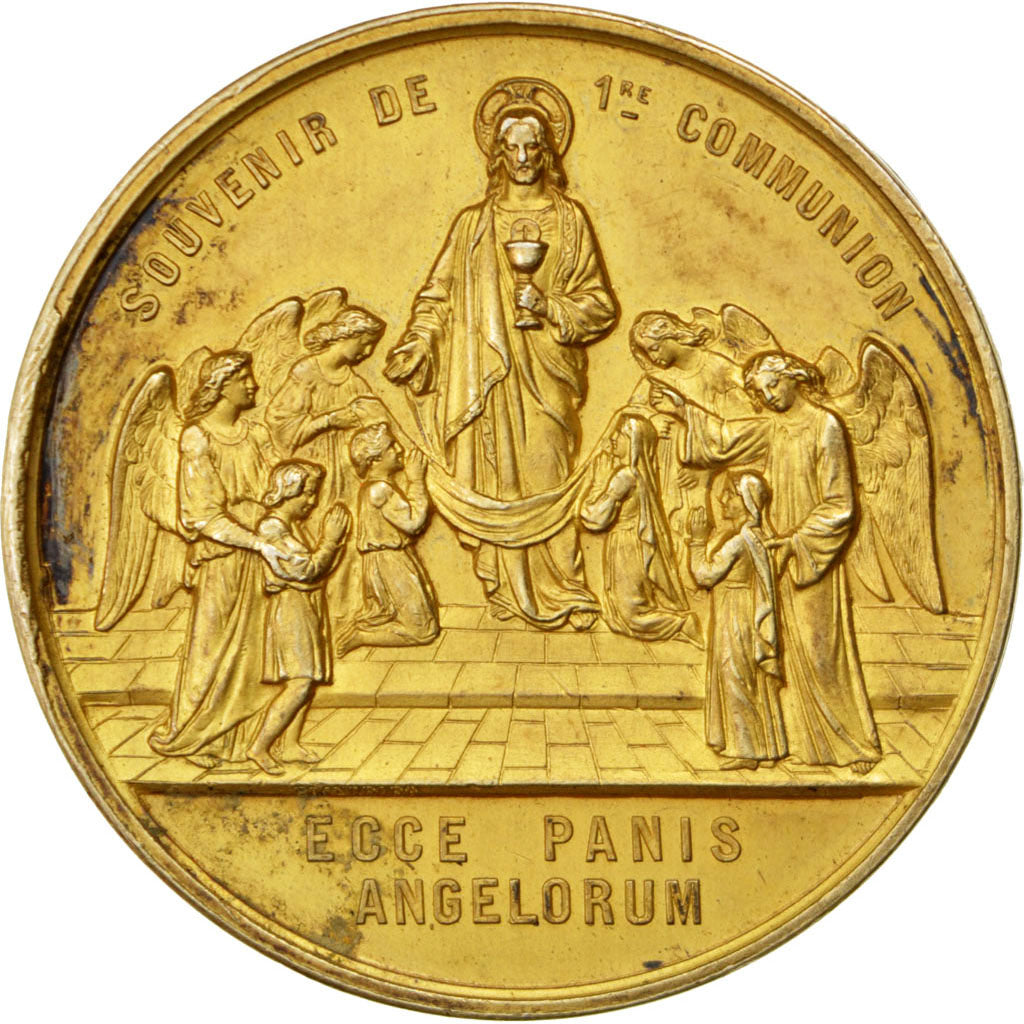 Francia, Medal, French Third Republic, Religions & beliefs, BB+, Vermeil