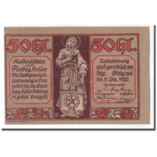 Banknote, Austria, Rattenberg Tirol Stadt, 50 Heller, paysage 2, 1920, UNC(63)