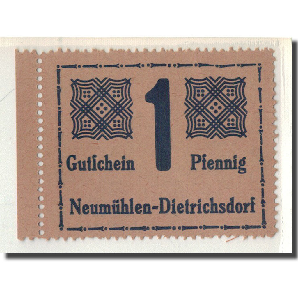 Banknote, Germany, Neumühlen, 1 Pfenning, grenouille, O.D, UNC(63), Mehl:953.1a