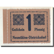 Banknote, Germany, Neumühlen, 1 Pfenning, grenouille, O.D, UNC(63), Mehl:953.1a