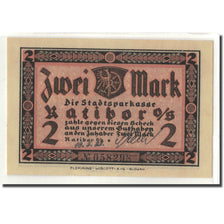 Nota, Alemanha, Ratibor Stadtsparkasse, 2 Mark, paysage, O.D, UNC(63)