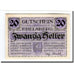 Banknote, Austria, Ebelsberg, 20 Heller, paysage, 1920, UNC(63), Mehl:140Ia