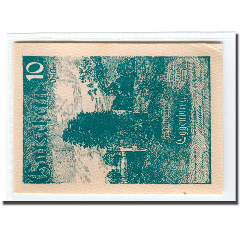 Biljet, Oostenrijk, Eggenburg, 10 Heller, paysage, 1920, SPL, Mehl:162b