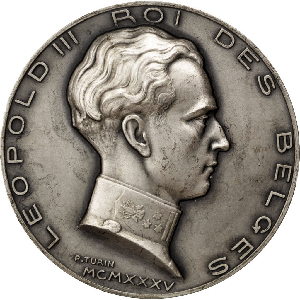 Belgique, Medal, Politics, Society, War, Turin, TTB+, Argent