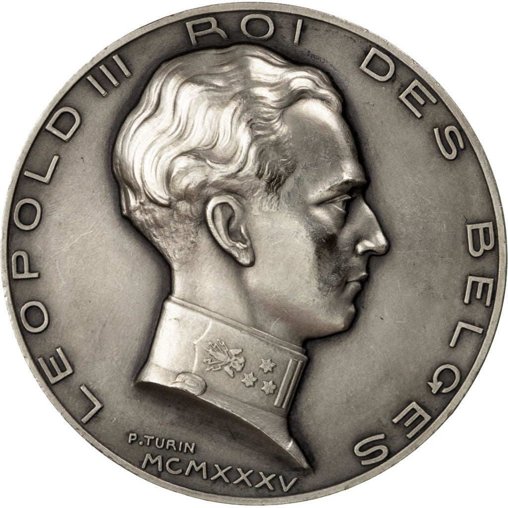 Belgium, Medal, Leopold III et Astrid, Turin, AU(55-58), Silver
