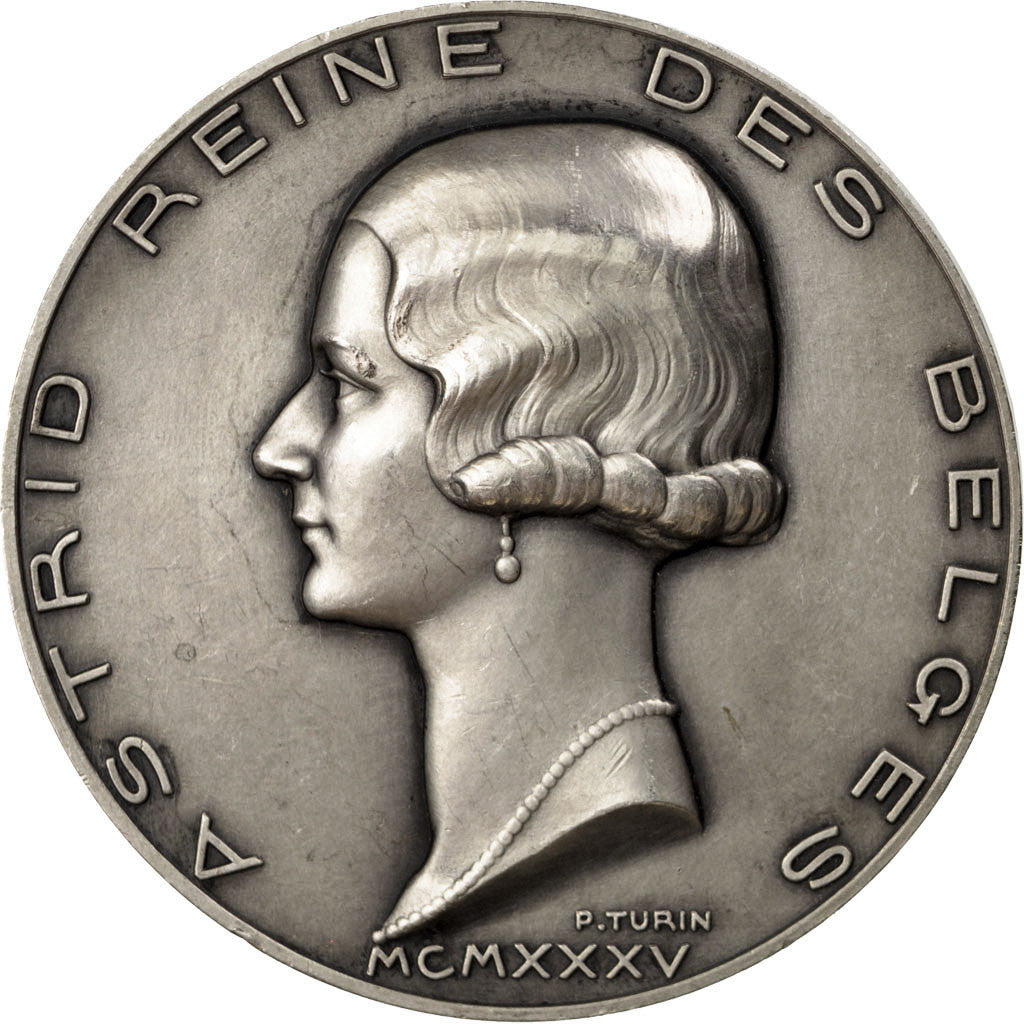 Belgium, Medal, Leopold III et Astrid, Turin, AU(55-58), Silver