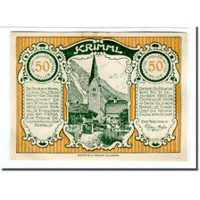 Geldschein, Österreich, Krimml Sbg. Gemeinde, 50 Heller, personnage 1, 1920