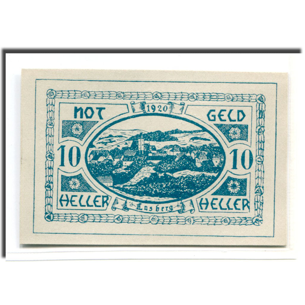 Banconote, Austria, Lasberg, 10 Heller, paysage, 1920, 1920-05-12, SPL