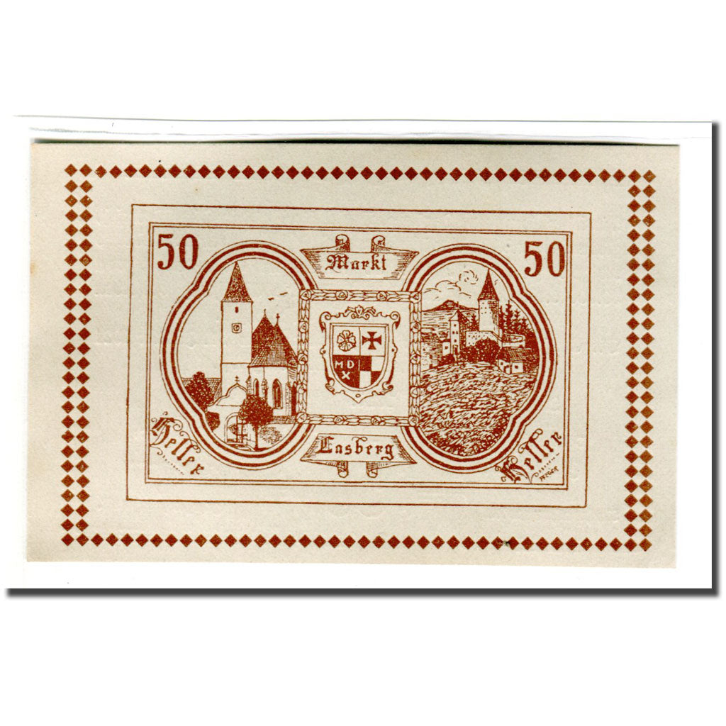 Billete, Austria, Lasberg, 50 Heller, paysage 2, 1920, 1920-05-12, SC, Mehl:505a