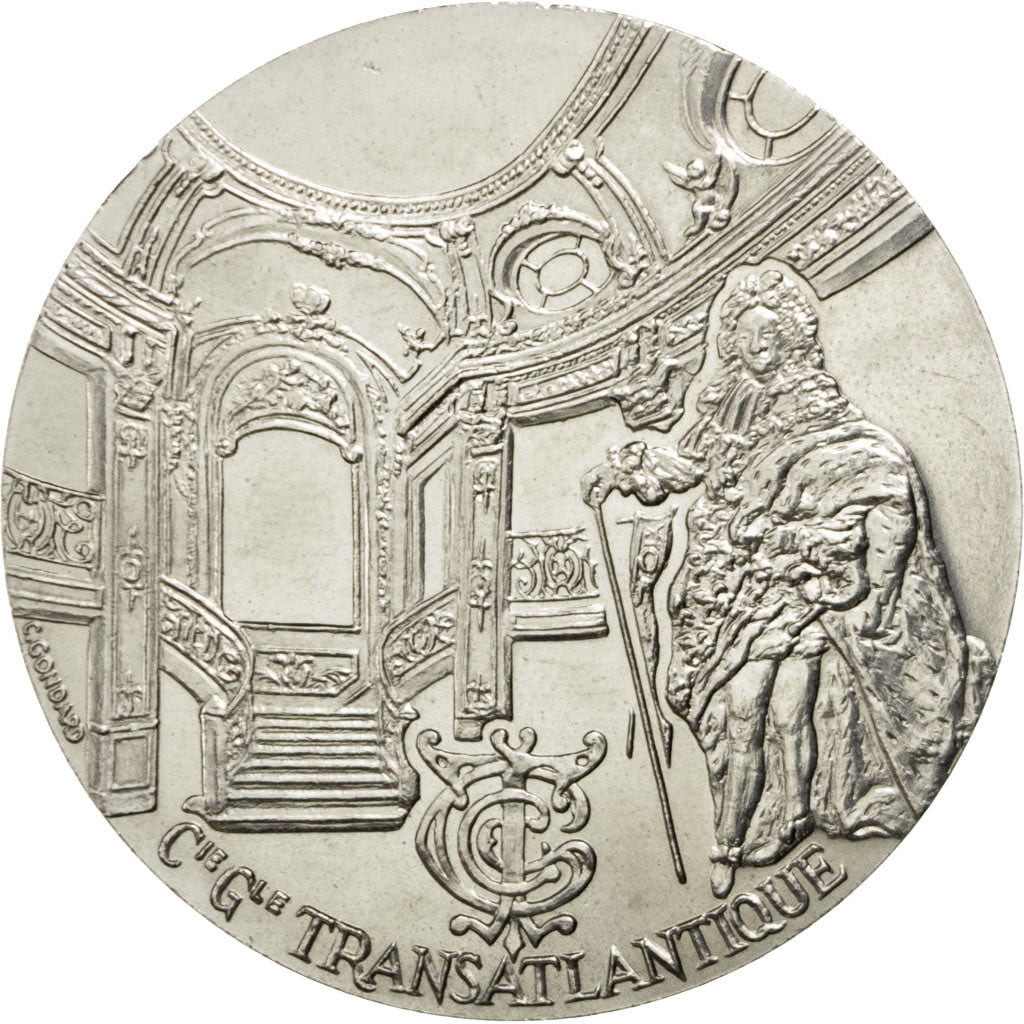 FRANCE, Shipping, French Fifth Republic, Medal, AU(55-58), Nickel, 41, 30.80