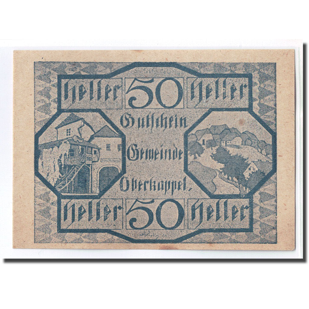 Banknote, Austria, Oberkappel O.Ö. Gemeinde, 50 Heller, Texte 2, 1920, UNC(63)