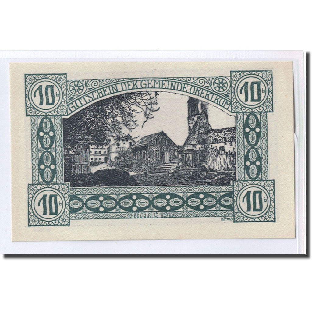 Banknote, Austria, Obertrum Sbg. Gemeinde, 10 Heller, personnage, 1920, UNC(63)