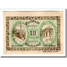 Geldschein, Österreich, Waidendorf N.Ö. Gemeinde, 10 Heller, personnage, 1920